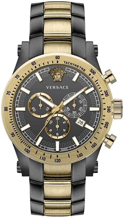 versace swiss made sapphire crystal|Versace watches real gold.